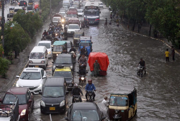 Flooding in Pakistan kills dozens as heavy monsoon rains lash the country