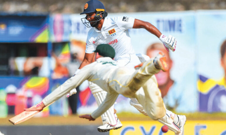 Ton-up Chandimal puts Sri Lanka ahead in second Australia Test