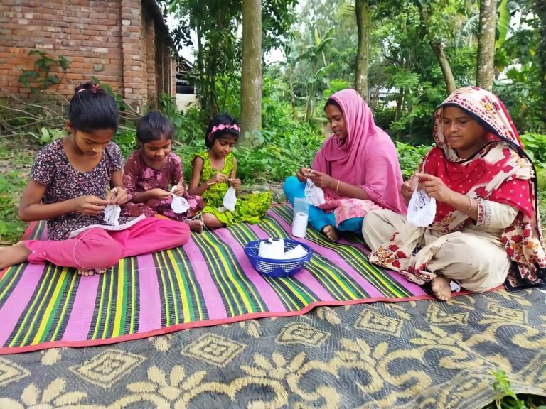 In rural Bangladesh, women earn self-reliance with hand-knitted Muslim prayer caps