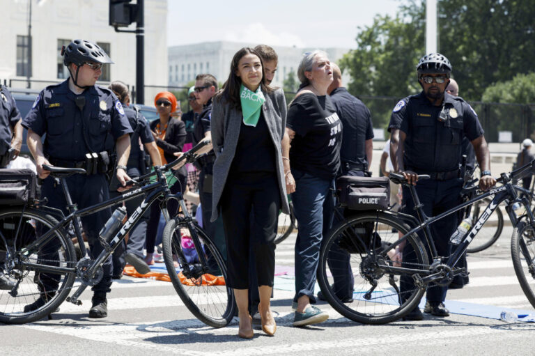 Police arrest 17 US lawmakers at abortion rights protest outside Supreme Court