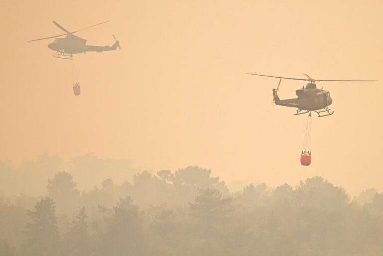 Europe’s wildfire threat eases but blaze grows in Slovenia