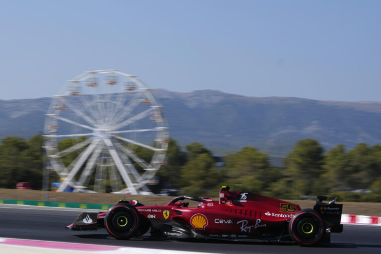 Sainz leads Leclerc in Ferrari one-two in French GP practice