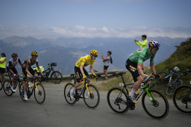 Vingegaard survives ‘heart attack’ slip to virtually wrap up Tour de France