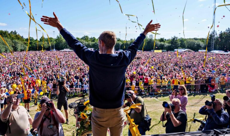 Tour de France champion Vingegaard returns to hero’s welcome in village home