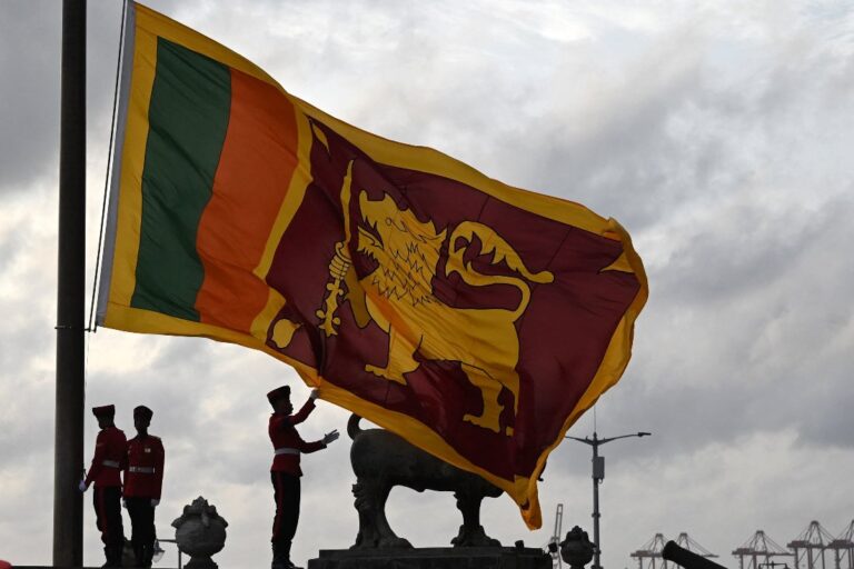 Sri Lanka police arrest man for stealing president’s flags
