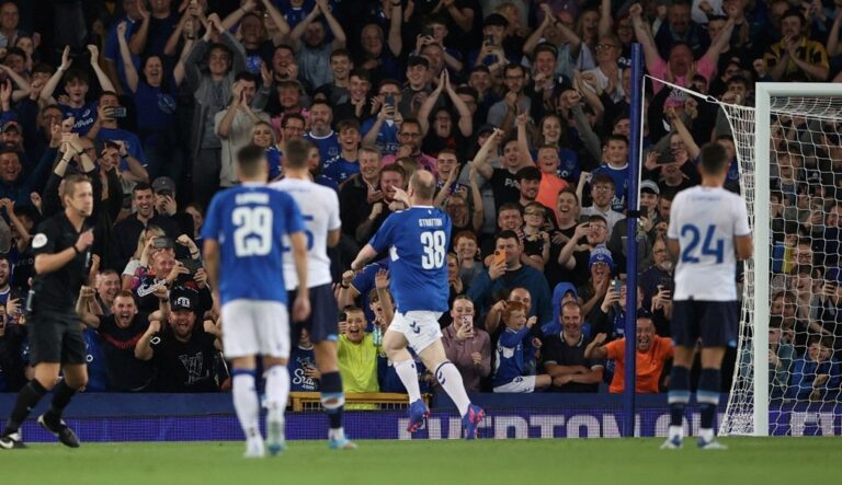 Everton fan gets penalty pay off for Ukraine aid effort