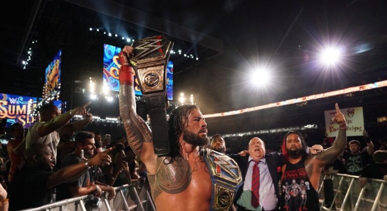 Roman Reigns defeats Brock Lesnar in WWE Universal Championship match at SummerSlam 2022
