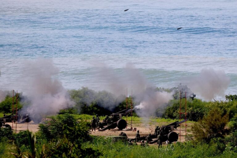 Taiwan holds military drill after China repeats threats