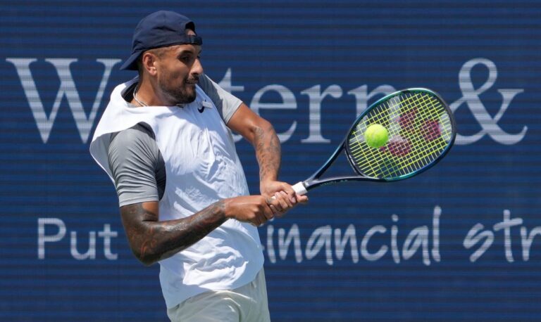 Kyrgios overcomes tricky Davidovich Fokina in Cincinnati opener