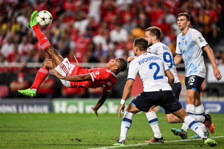 Benfica’s Neres ends Dynamo Kyiv’s Champions League hopes