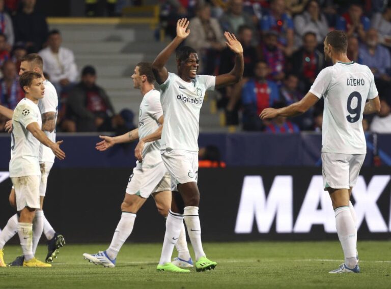 Inter beat 10-man Plzen in Champions League