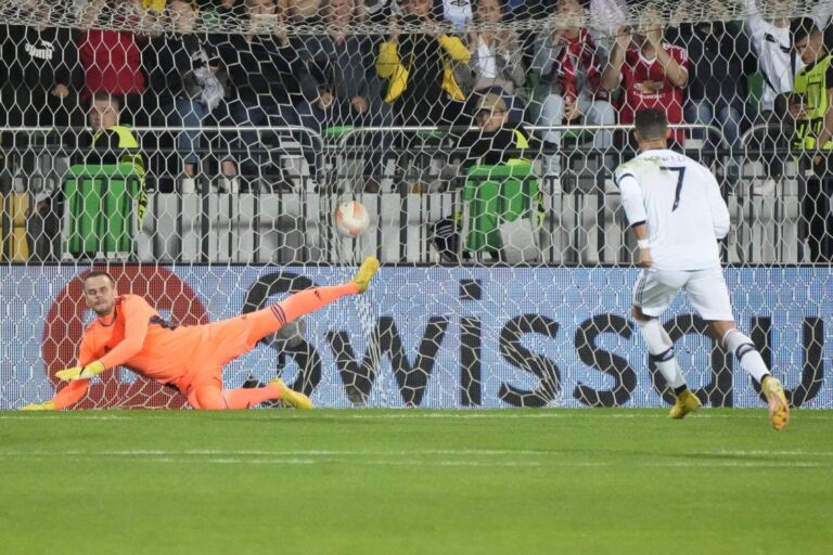 Ronaldo nets 1st Europa League goal as United beats Sheriff