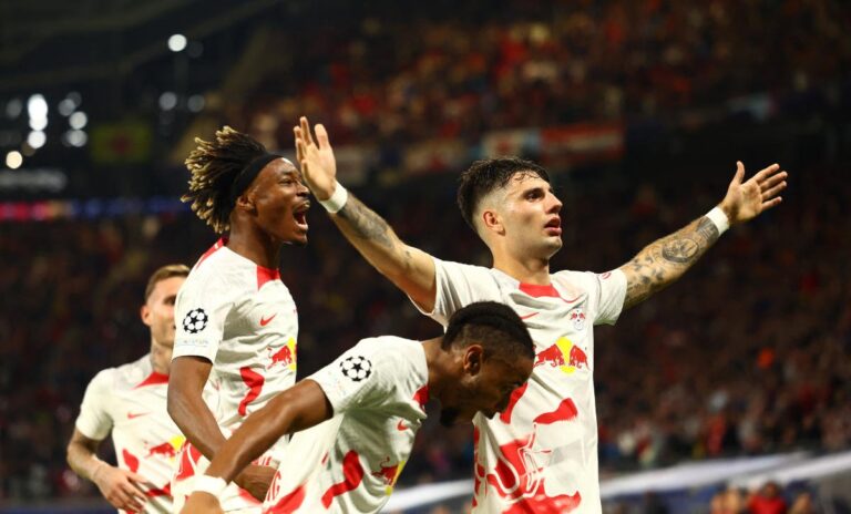 Leipzig beats Celtic 3-1 for 1st win in Champions League