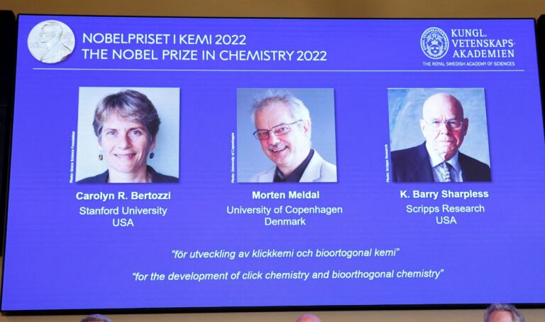 Nobel Prize for three chemists who made molecules ‘click’