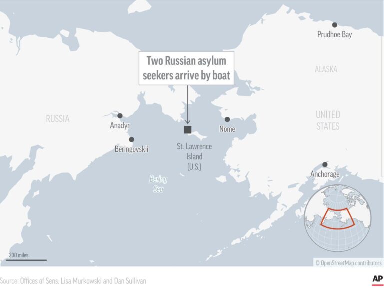 2 Russians seek asylum after reaching remote Alaska island