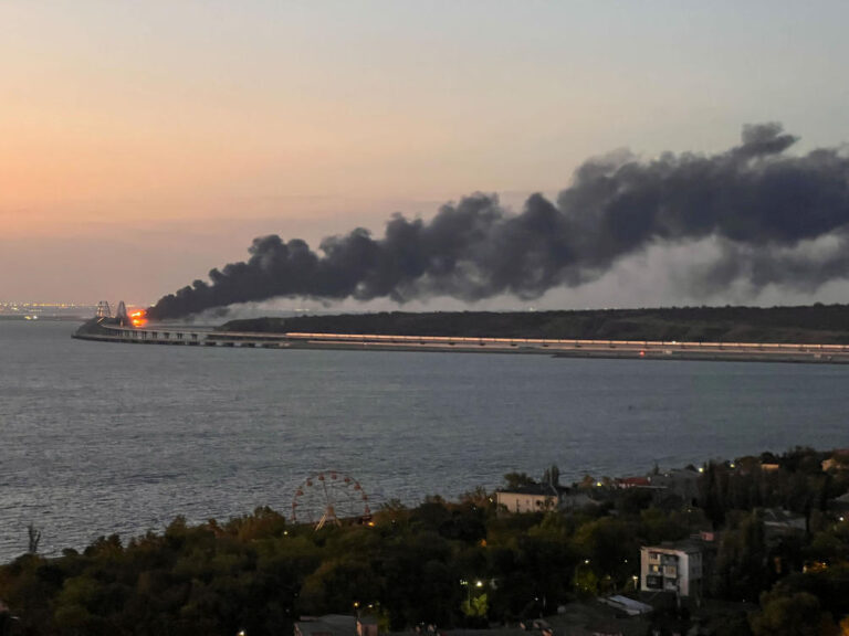 Russia says three killed in Crimea bridge blast, army leadership changed