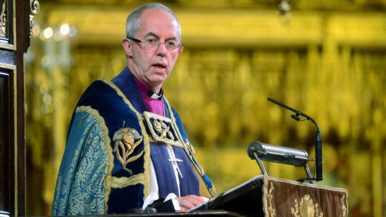 Archbishop of Canterbury Welby weighs in on proposed British Israeli embassy move