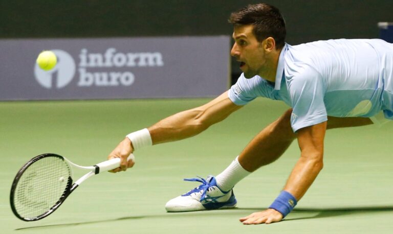 Djokovic reaches Astana final and brink of 90th title after Medvedev retirement