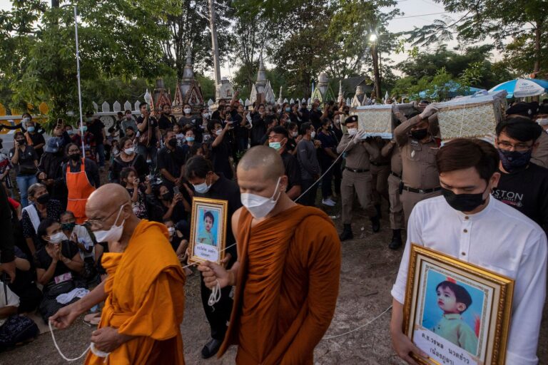 Devastated Thailand bids final farewell to children slain in nursery massacre