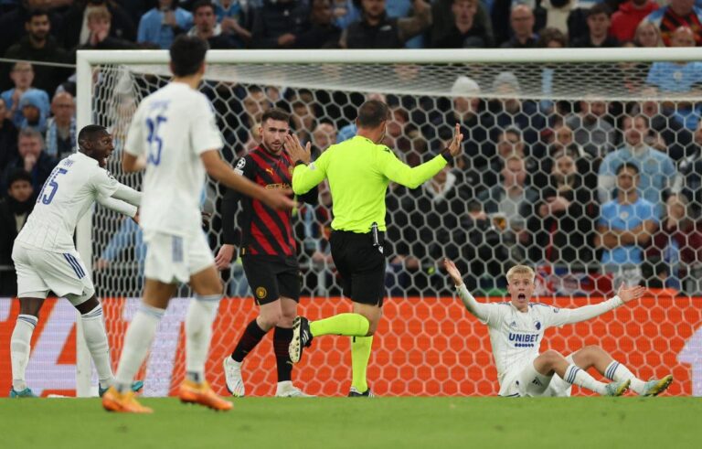 Without Haaland, 10-man Man City held 0-0 by FC Copenhagen