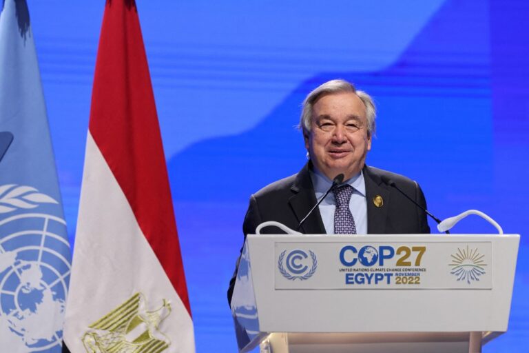 UN chief Guterres laughs off ‘wrong speech’ moment at COP27