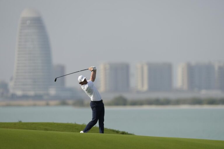 Donald rolls back years to lead in Abu Dhabi at 8 under
