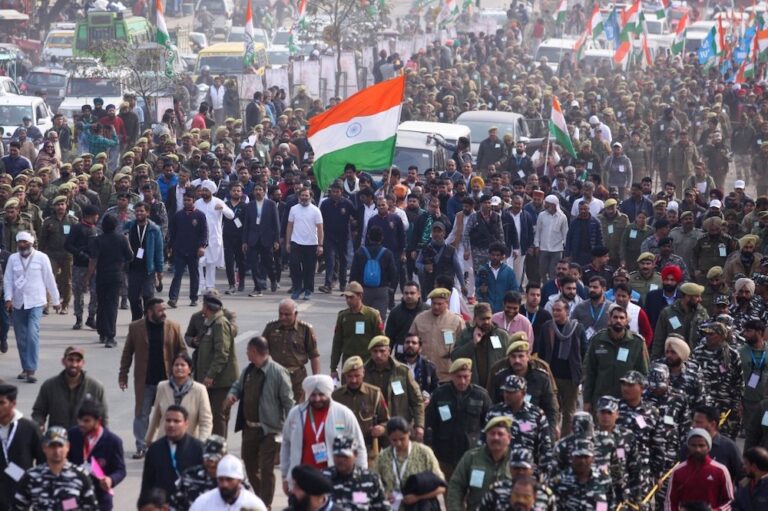 Opposition vows to restore Kashmiri statehood in ‘Unite India March’ campaign