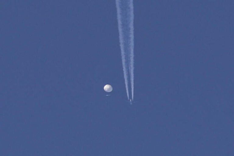 US downs Chinese balloon over ocean, moves to recover debris