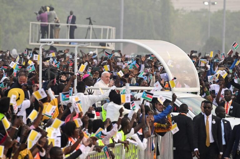 Pope Francis wraps up South Sudan trip, urges end to ‘blind fury’ of violence