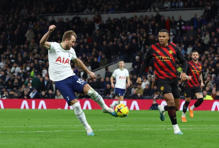 Kane’s record goal earns Tottenham 1-0 win over Man City