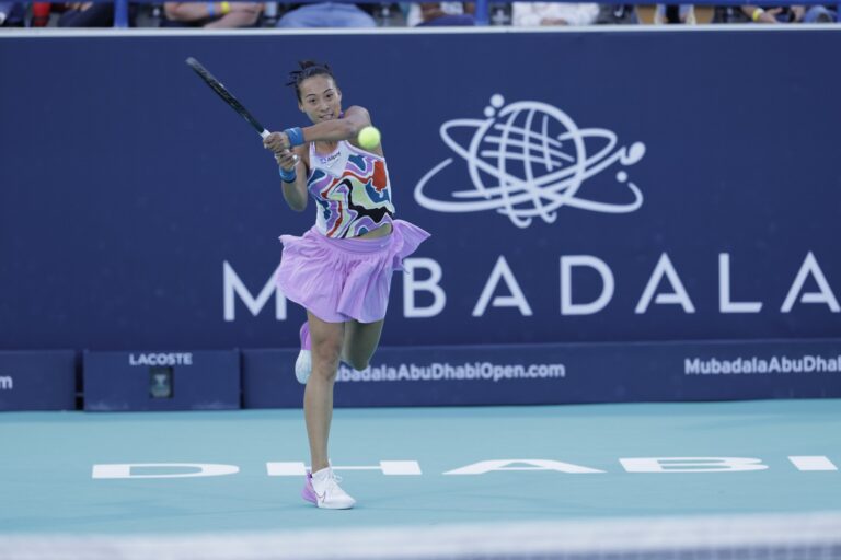 Zheng stuns top seed Kasatkina to reach semi-finals of Mubadala Abu Dhabi Open