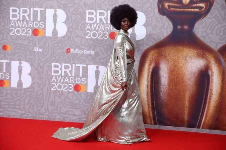 Actress Jodie Turner-Smith shows off Zuhair Murad gown at BRIT Awards