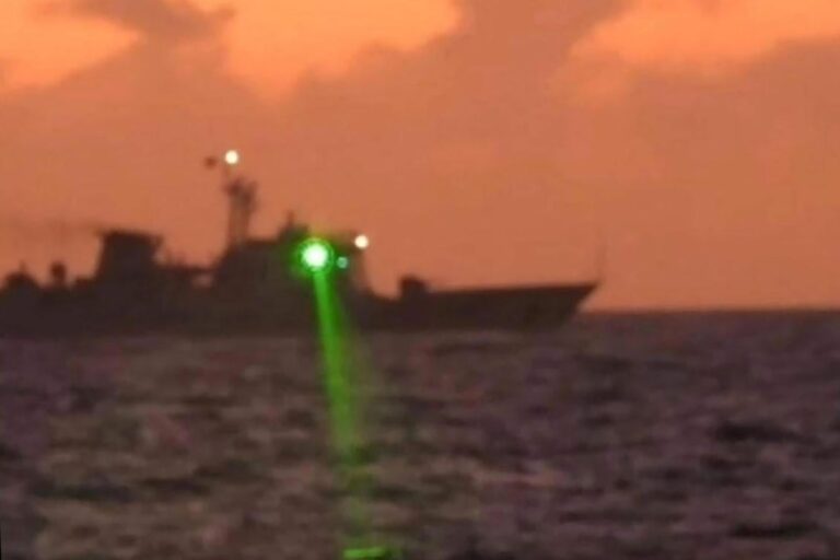 Philippine coast guard accuses Chinese ship of using ‘military-grade laser light’