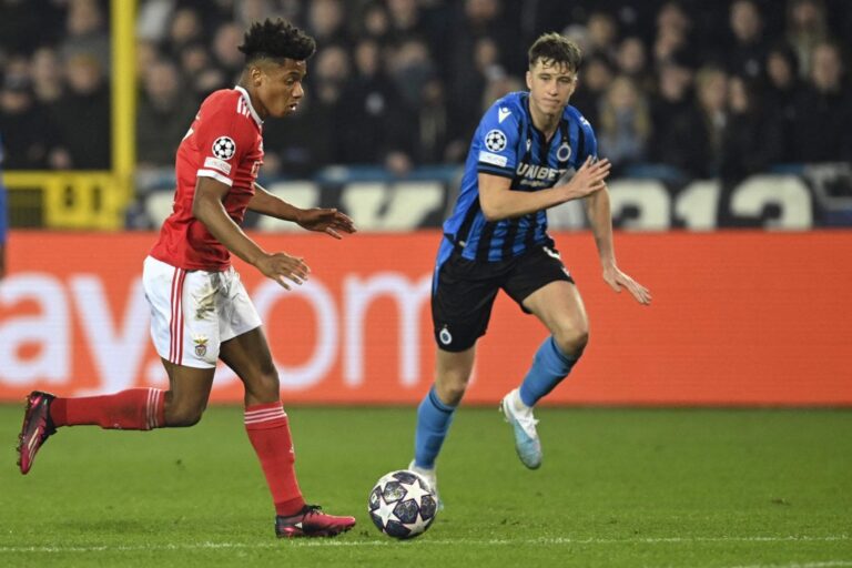 Benfica beat Brugge to extend Champions League unbeaten run