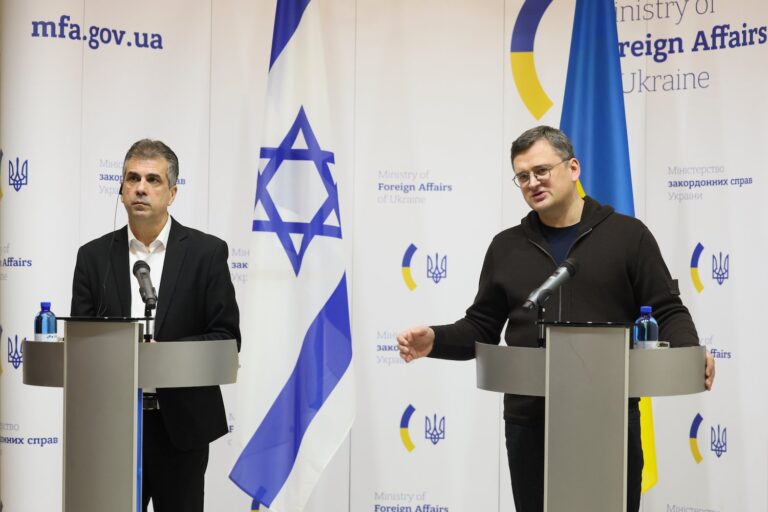 Israel ‘committed to Ukraine,’ minister says on Kyiv visit
