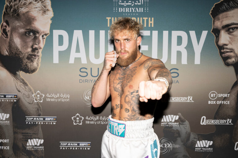 Moment of truth as Jake Paul and Tommy Fury land in Saudi Arabia for grudge match