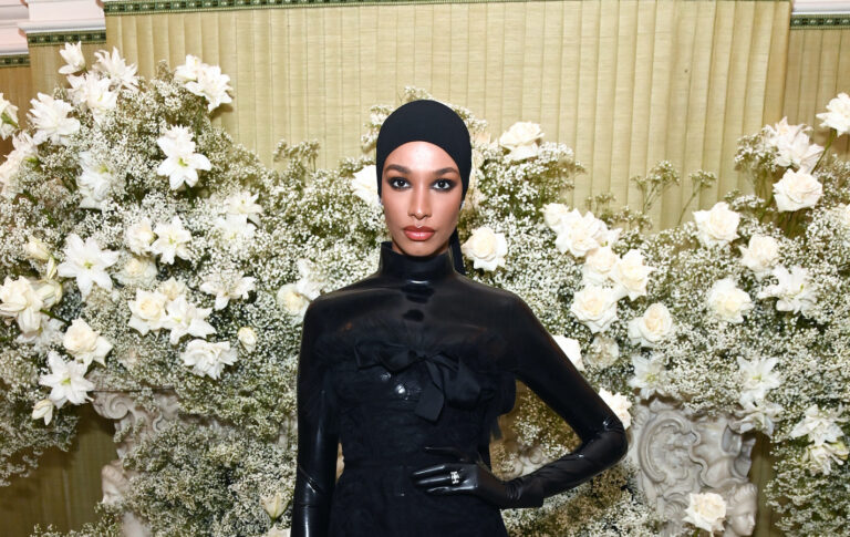 Model Ikram Abdi spotted in London as UK star Jourdan Dunn shows off Lebanese gown