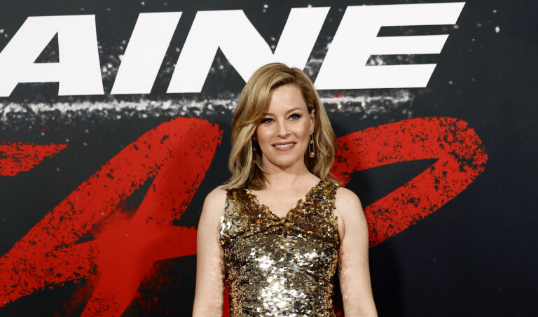 Director Elizabeth Banks shines in Ala?a dress at LA film premiere