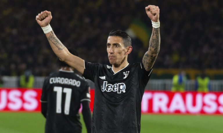 Di Maria hat trick powers Juve past Nantes into Europa League round of 16