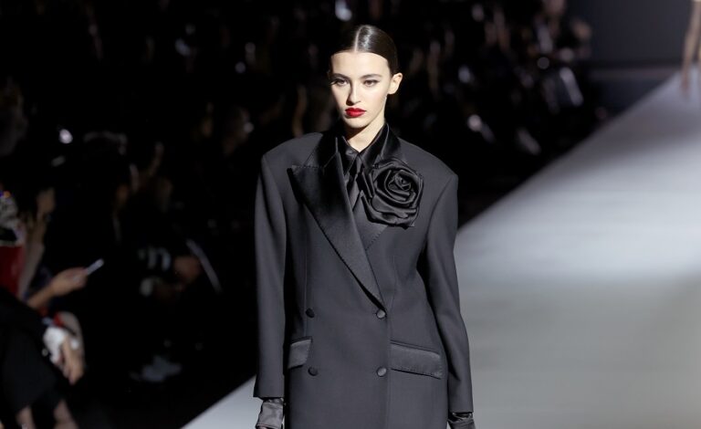 Saudi model Amira Al-Zuhair hits the runway for Dolce & Gabbana in Milan