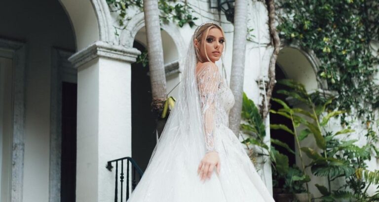 YouTube star Lele Pons weds in Zuhair Murad gown at Miami nuptials