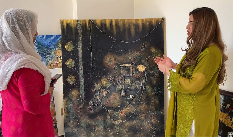 Inspired by Saudi reforms, Pakistani artist makes women’s empowerment her central theme
