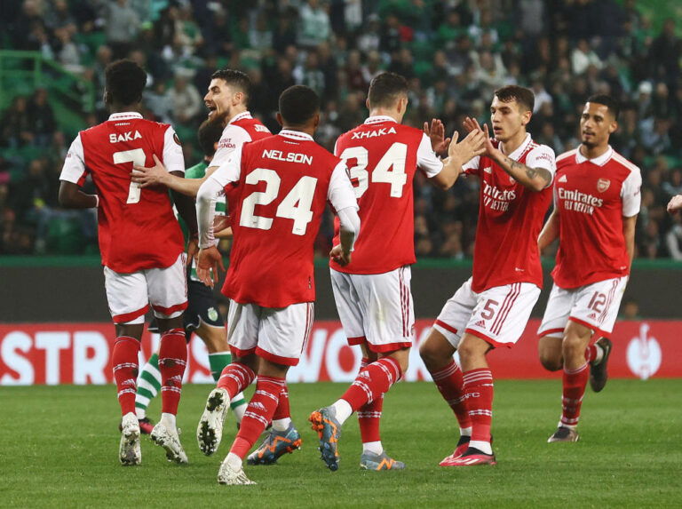 Arsenal held 2-2 at Sporting in Europa League round of 16