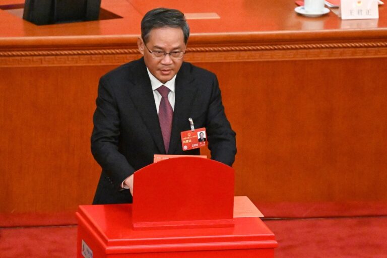 Li Qiang appointed as Chinese premier
