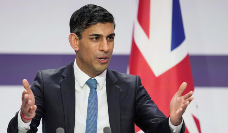 Britain’s Sunak flies to US to advance three-way sub pact with Australia