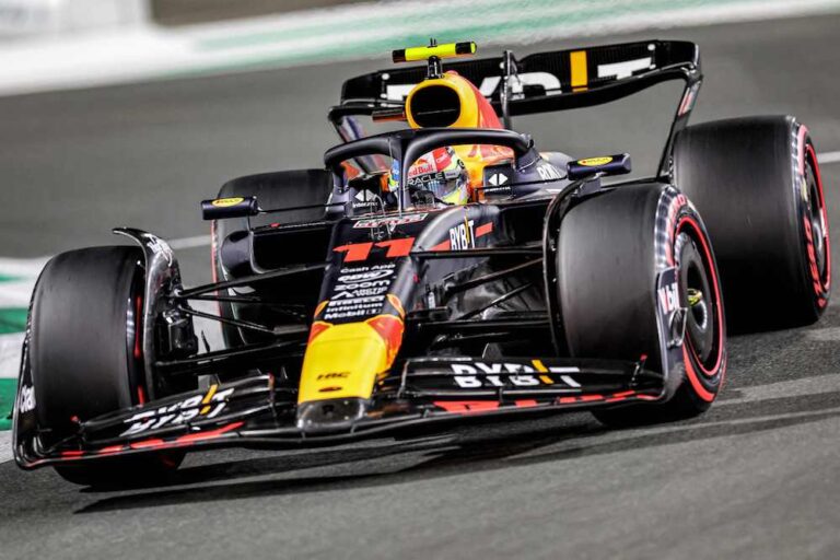 Sergio Perez on pole for Red Bull in Saudi Arabia for 2nd year running