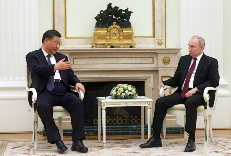 Vladimir Putin meets ‘dear friend’ Xi Jinping in Kremlin as Ukraine war grinds on