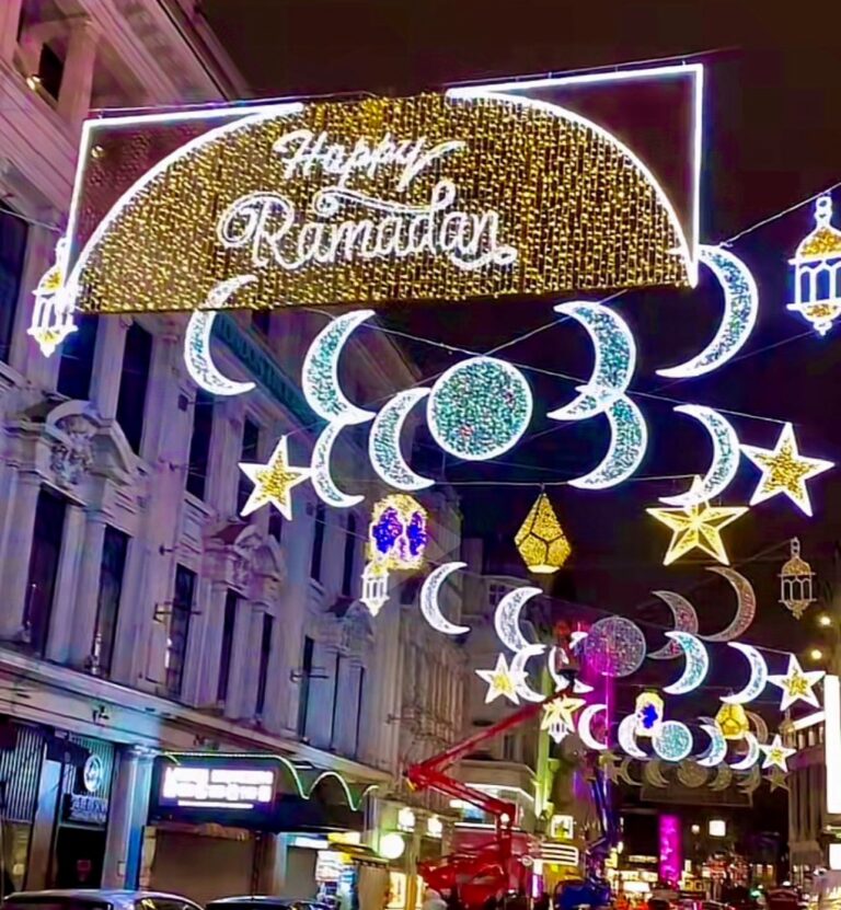 London lights up with Ramadan decorations
