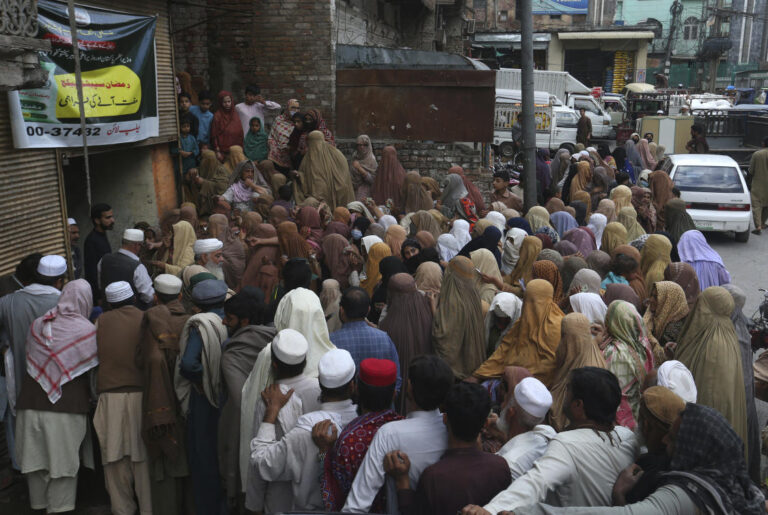 One person dies in stampede for free flour as Ramadan begins in Pakistan