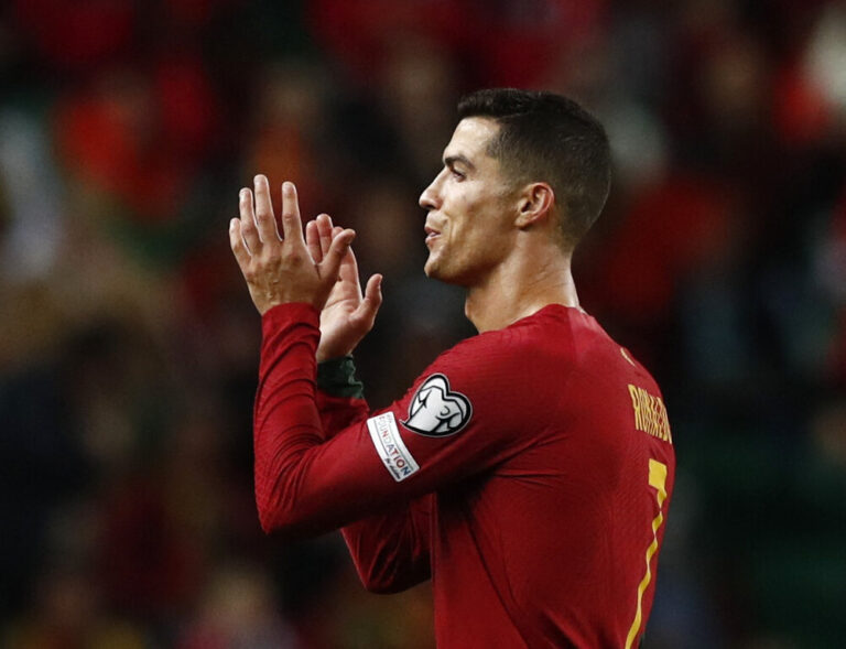 Ronaldo breaks men’s international caps record, scores double